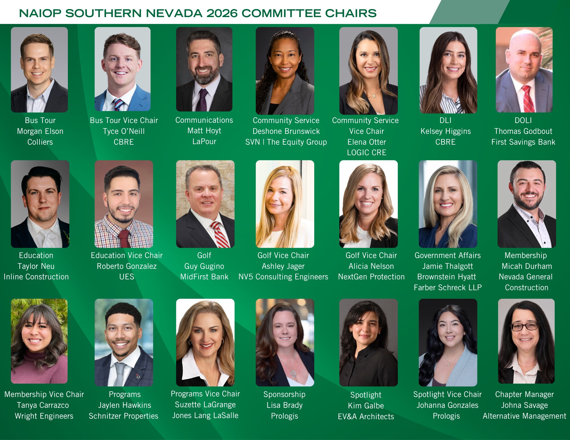 NAIOP 2026 Committee Chairs